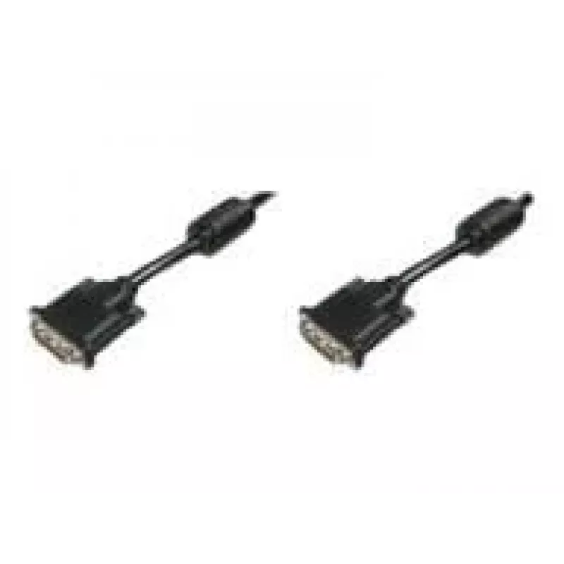 Assmann DVI connection cable. DVI(24+1). 2x ferrit M/M. 10.0m. DVI-D dual link. UL. bl (AK-320101-100-S)