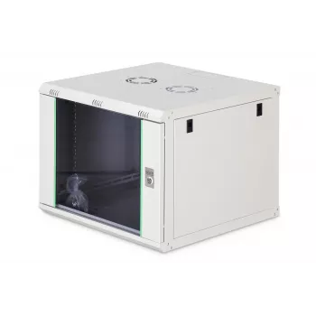 Szafka rackowa naścienna 19 cali DIGITUS Dynamic-N DN-37106 — 9U, 600x600 mm, IP20, zamek na klucz