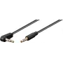 Goobay Kabel połączeniowy audio AUX, 3,5 mm stereo 3-biegunowy, cienki, CU, kątowy (59526)
