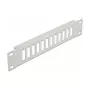 Panel krosowy światłowodowy DeLOCK 10 cali 12 portów SC Duplex LC Quad 1U szary