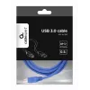Gembird - Kabel USB - USB Type A (M) do USB Type B (M) - USB 3.0 - 1.8 M - Forma wtryskowa - Niebieski