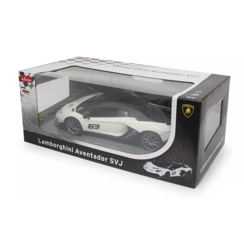 Jamara Lamborghini Aventador SVJ Performance 1:14 Biały 2.4GHz A - samochód sportowy - Silnik elektryczny - 1:16 - Gotowy do jazdy (RTR) - Biały - dla chłopców (405172)