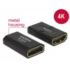 DELOCK Adapter High Speed HDMI mit Ethernet - HDMI-A Buchse > HDMI-A Buchse 4K Gender Changer schwarz
