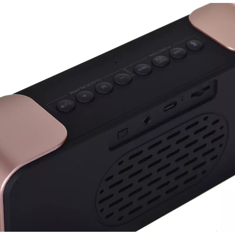 Cyfrowy budzik Adler AD 1190CR — wyświetlacz LED, radio FM, Bluetooth, odtwarzacz SD, bateria 2600 mAh