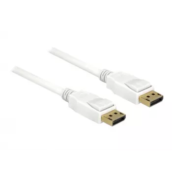 Kabel DisplayPort DeLOCK 85509 1,5 m biały