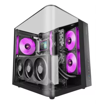 Obudowa PC Midi Tower TACENS Mars Gaming MC-INFINIOLITE, czarna, szkło hartowane, obsługa ATX/Micro-ATX/Mini-ITX, wentylatory 120 mm