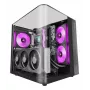 Obudowa PC Midi Tower TACENS Mars Gaming MC-INFINIOLITE, czarna, szkło hartowane, obsługa ATX/Micro-ATX/Mini-ITX, wentylatory 120 mm