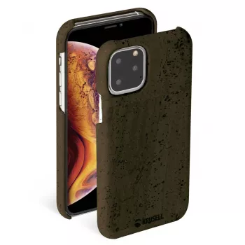 Etui Krusell Birka do Apple iPhone 11 Pro, ciemnobrązowe etui w stylu skóry