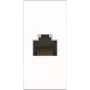 Kindermann Konnect flex 45 click Cat-6 (RJ45) 1 m - Modułowe złącze snap-in - RJ-45 - Biały, RAL 9003 (7464000827)