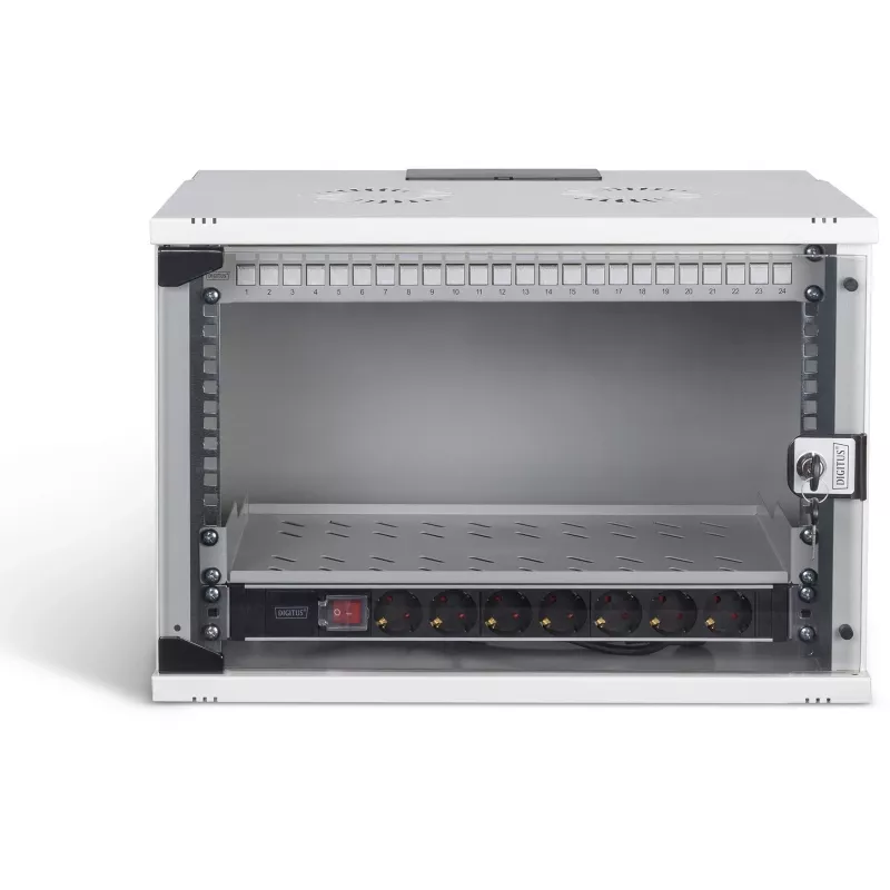 Zestaw sieciowy DIGITUS DN-49202-SET 483 mm 7U 540x400 mm obudowa rack z wysokością 7U i wymiarami wewnętrznymi 540×400 mm