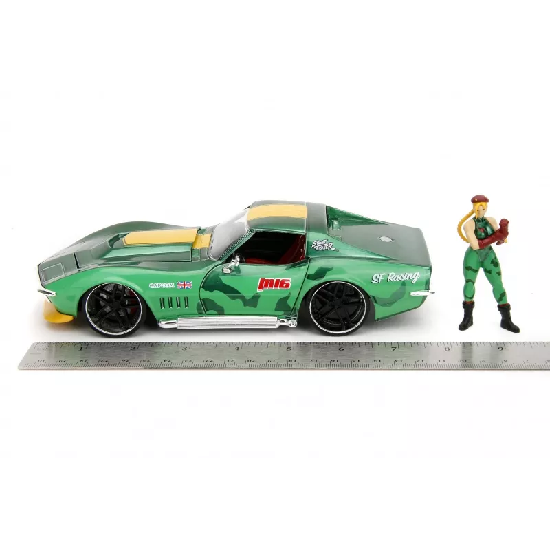 Samochód Jada Toys Street Fighter 1969 Chevrolet 1:24 Metalowy Zielony