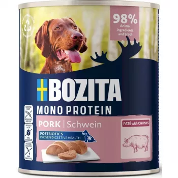 BOZITA Monoprotein Pate Pork - karma mokra dla psa - 800g