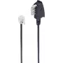 Kabel telefoniczny ShiverPeaks BS70116-6/2 6m Czarny