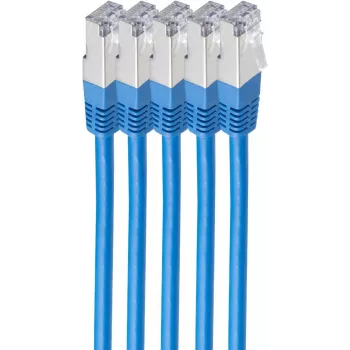 shiverpeaks BS75711-H0.25B-SET5 Kabel sieciowy niebieski 0,25 m Kat.6 S/FTP (S-STP) (BS75711-H0.25B-SET5)