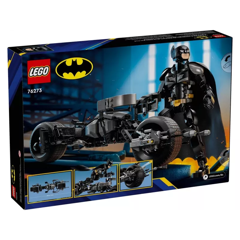 LEGO® DC Batman™: Betmena konstruowana figurka i motocykl 76273