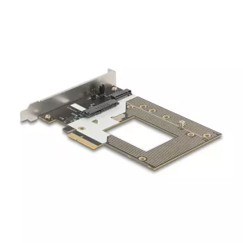 Wewnętrzna karta adaptera M.2 / U.2 DELOCK 90854 — PCIe 4.0 (host: PCIe, wyjścia: M.2 Key M 110 mm, U.2)