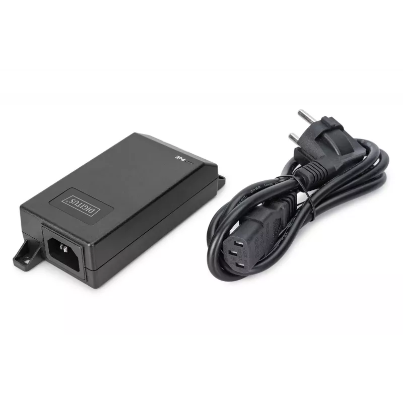 Digitus Gigabit Ethernet PoE+ injector 802.3at 30 W Czarny