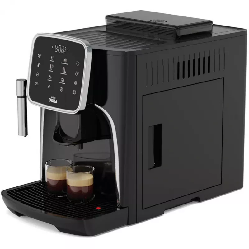 W pełni automatyczny ekspres do kawy Arzum Okka Espresso Pro, czarny/chrom, 1450 W
