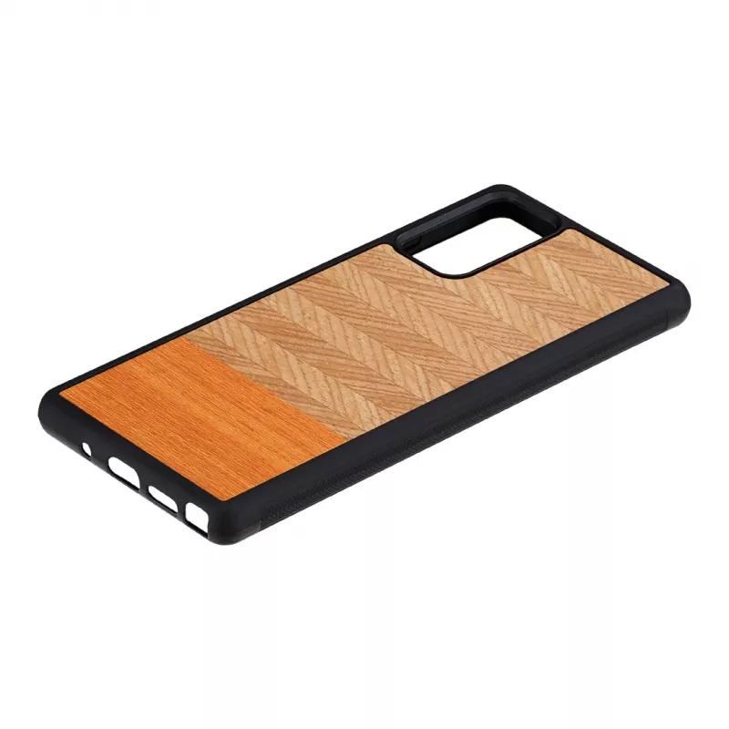Etui ochronne Man and Wood Galaxy Note 20 Herringbone Arancia Czarny