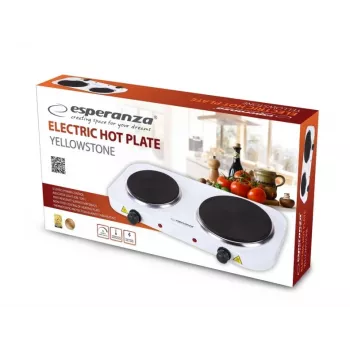 Esperanza EKH014W Kuchenka elektryczna 2 strefy Biała