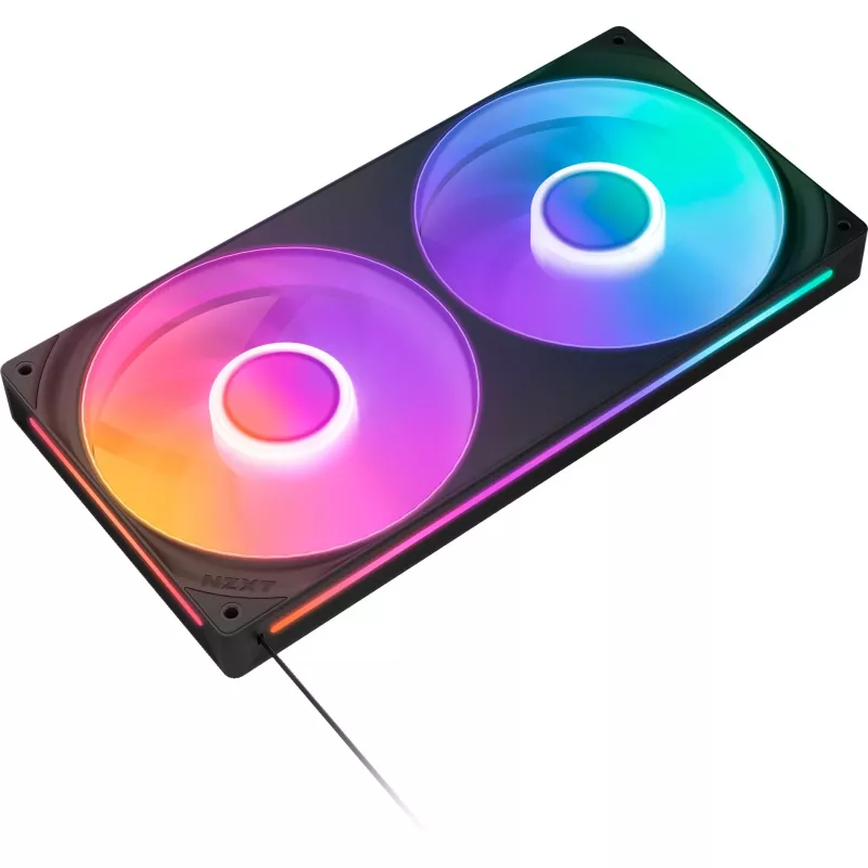 NZXT F280 RGB Core 140mm ARGB PWM 2-Pack Czarny