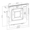 Uchwyt ścienny/monitorowy MACLEAN MC-473 VESA 75x75 100x100 kompatybilny z Mac Mini (2014 i nowsze)