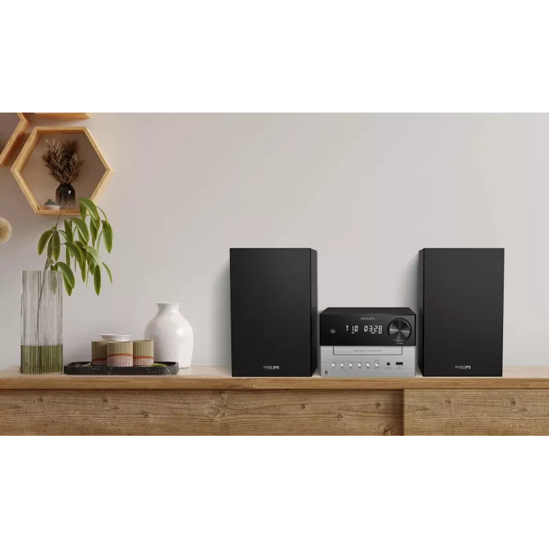 Philips TAM3205M2 system audio domowy Domowy system audio micro 20 W Czarny, Srebrny