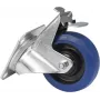 Kółko samonastawne Roadinger RD-100B 100 mm niebieskie z hamulcem