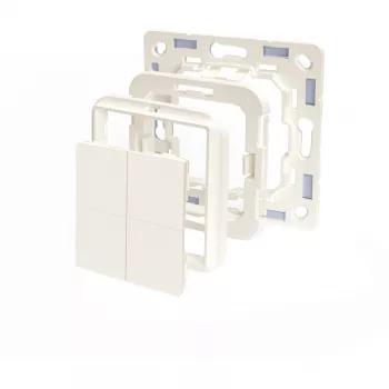 Shelly BLU Wall Switch 4 przełącznik światła z tworzywa sztucznego w kolorze kości słoniowej