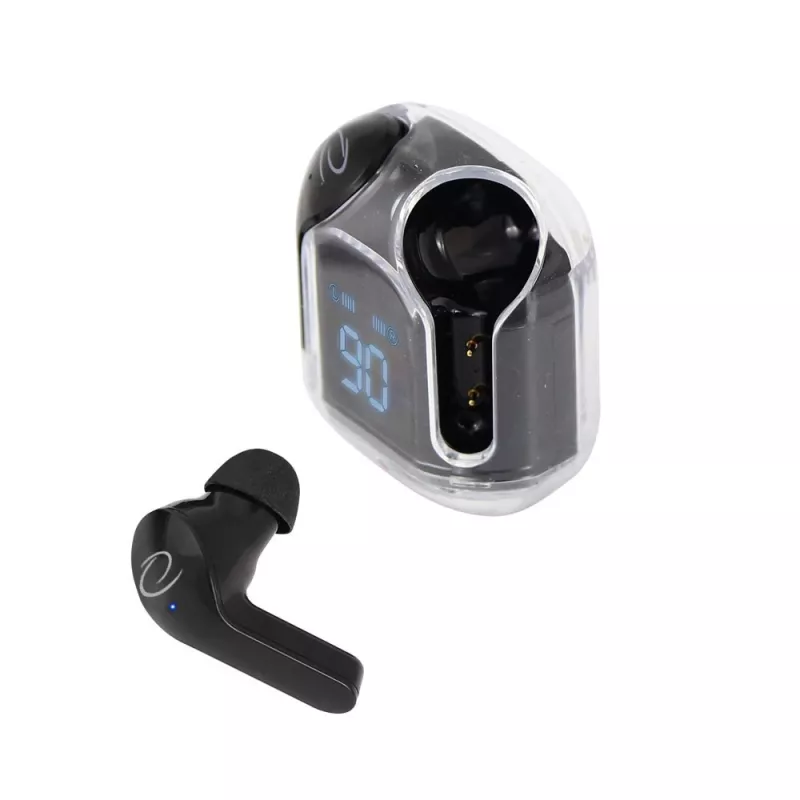 Bezprzewodowe słuchawki douszne ESPERANZA EH238K — Bluetooth 5.3, 2,4 GHz, zasięg 10 m, bateria 230 mAh, sterowanie dotykowe, czarne