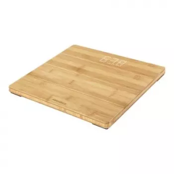 Soehnle Style Sense Bamboo Magic elektroniczna waga łazienkowa kwadratowa bambusowa (63880)