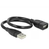 Kabel USB DeLOCK 35cm USB 2.0 83498 Czarny