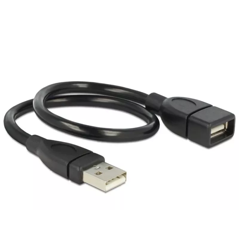 Kabel USB DeLOCK 35cm USB 2.0 83498 Czarny