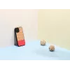 Etui na telefon man and wood do iPhone 12 / 12 Pro — jodełka azalia czarna