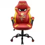 Fotel gamingowy do komputera Subsonic Junior Gryffindor, tapicerowane siedzisko, pomarańczowo-czerwony