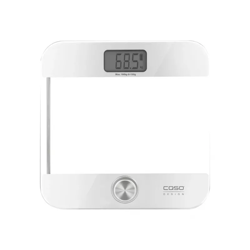 Elektroniczna waga osobista Caso Body Energy Ecostyle 03416 — maks. 180 kg, dokładność 100 g, biało-szara