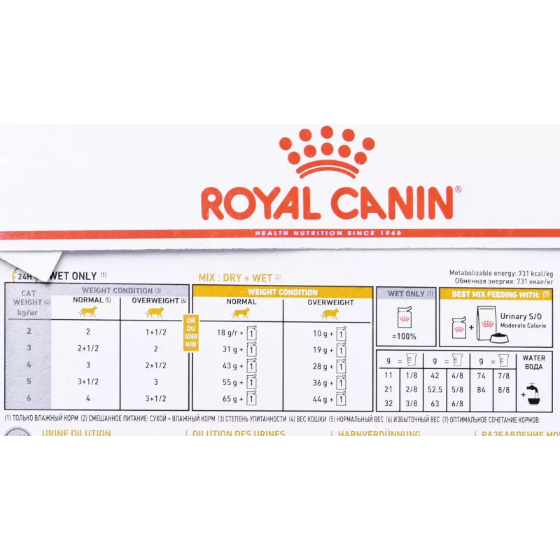 ROYAL CANIN Urinary S/O Moderate Calorie - mokra karma dla kota - 12 x 85g