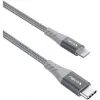 Kabel adapter USB 2.0, wtyczka USB-C > wtyczka Lightning (srebrny/szary, 1 metr, PD, w oplocie)