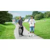 Longboard Muuwmi Lights GLOW ABEC 7 z podświetlanymi kółkami, czarny/zielony