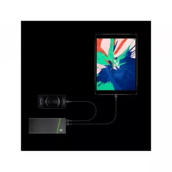 Kabel Lightning zielony Cell KABGC18 — 2 m, Lightning na USB-A, czarny