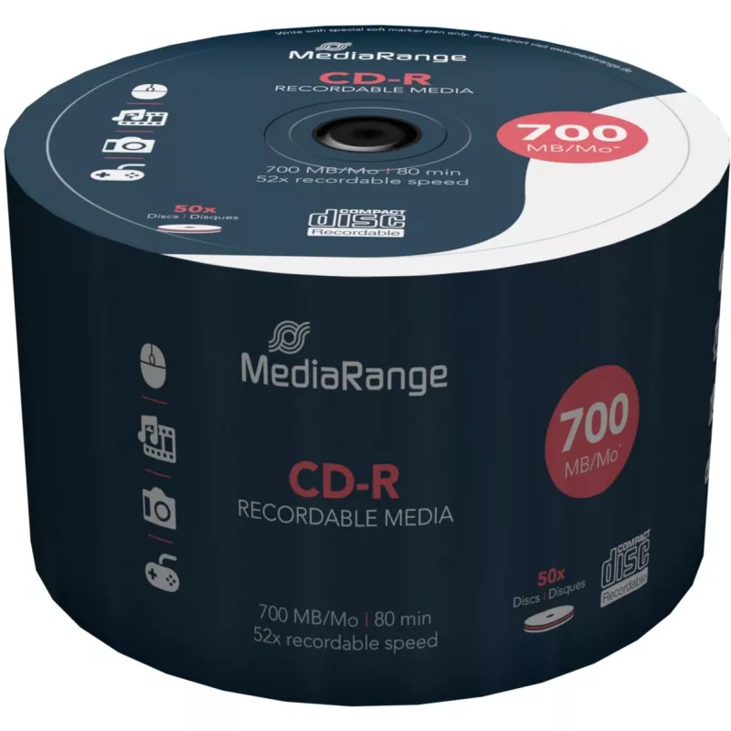 Nośniki CD-R 700MB 52X 50 SZT./MR207 Mediarange