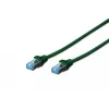 Kabel sieciowy Digitus CAT 5e SF/UTP RJ-45 0,5 m zielony