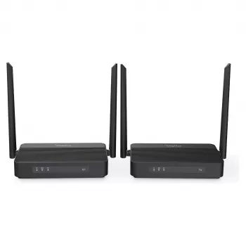 Zestaw bezprzewodowego przedłużacza HDMI KVM DIGITUS DS-55360 — nadajnik i odbiornik, bezprzewodowy, 100 m, 4K/60Hz, HDMI, USB-A/USB-C