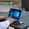 Zewnętrzna dookólna antena 4G LTE QOLTEC 57044, 5 dBi, 600–2700 MHz, 50 W, 50 Ω, obudowa z miedzi w kolorze białym