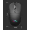 Mysz bezprzewodowa MEDIA-TECH MT1124 BT/RF Silent & Recharge — symetryczna, 3200 DPI, Bluetooth + USB 2,4 GHz, 6 przycisków, akumulatorowa