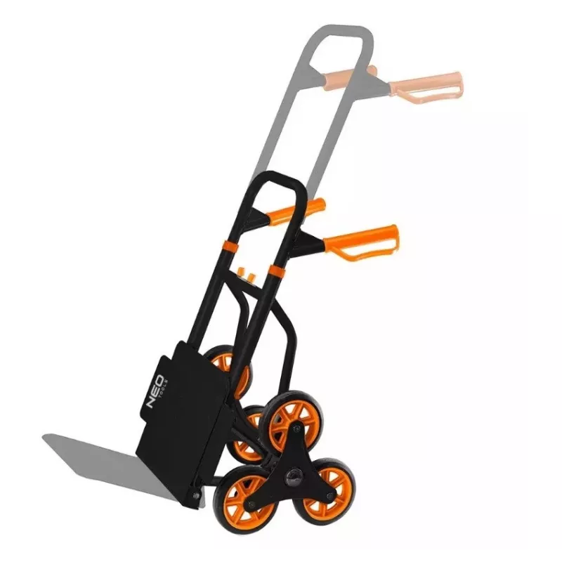 Składany wózek schodowy NEO tools 84-402, ręczny wózek transportowy, udźwig 150 kg