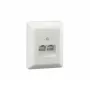 Rutenbeck UAE 8/8 (8/8) Ap rw - Wanddose - CAT 3 - RJ-45 X 2 - Pure White, RAL 9010 (Packung mit 10)