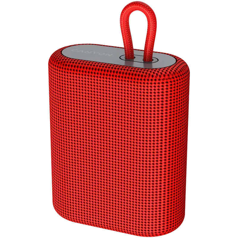 Głośnik Bluetooth Canyon BSP-4, czytnik TF, USB-C, 5W, czerwony, detal
