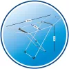 Vileda 157241 X Legs Clothes Line Biały