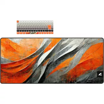 Mechaniczna klawiatura gamingowa Sharkoon SKILLER SGK50 S3 Design Bundle D6 — pomarańczowo-szara